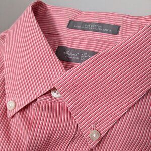 Daniel Cremieux L Striped Dress Shirt - Red/White